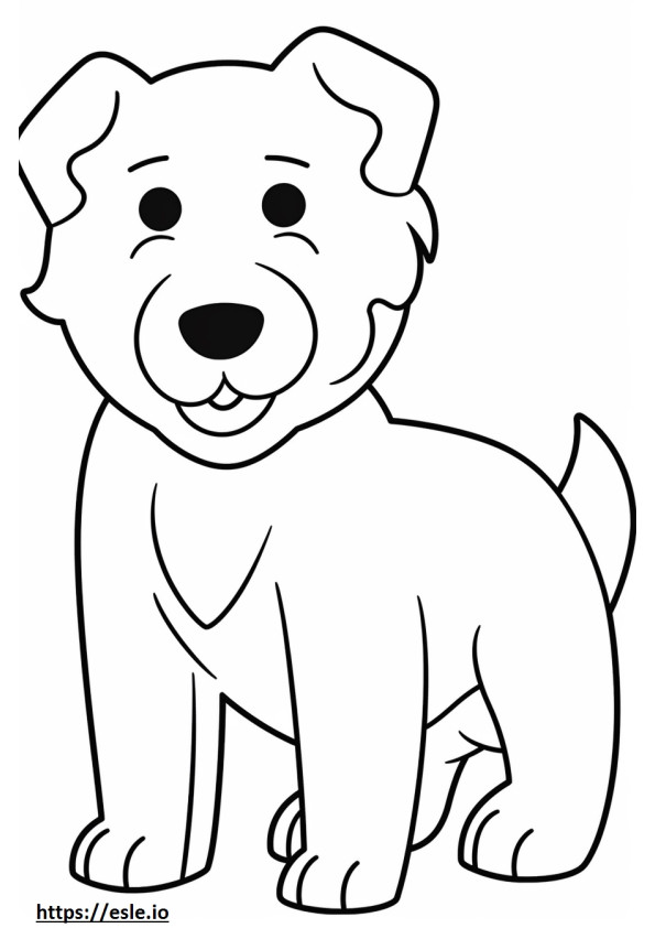 Appenzeller Dog Kawaii coloring page