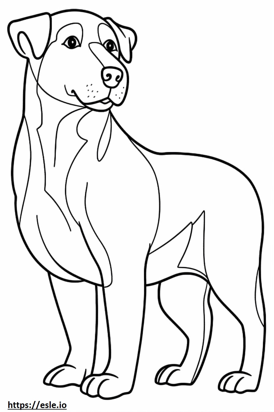 Appenzeller Dog Friendly coloring page