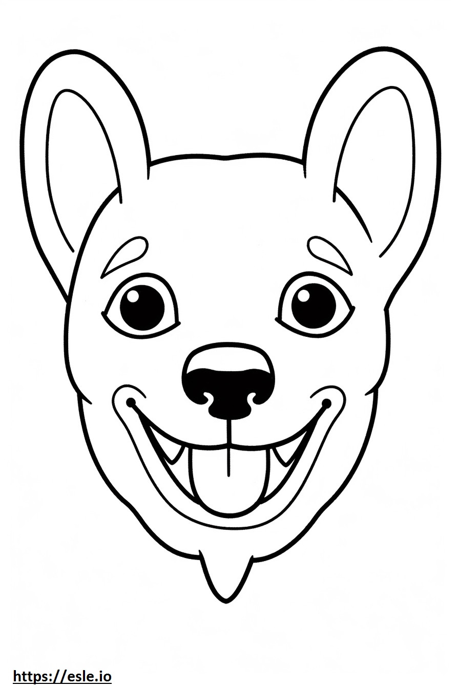 Apple Head Chihuahua-glimlachemoji kleurplaat kleurplaat