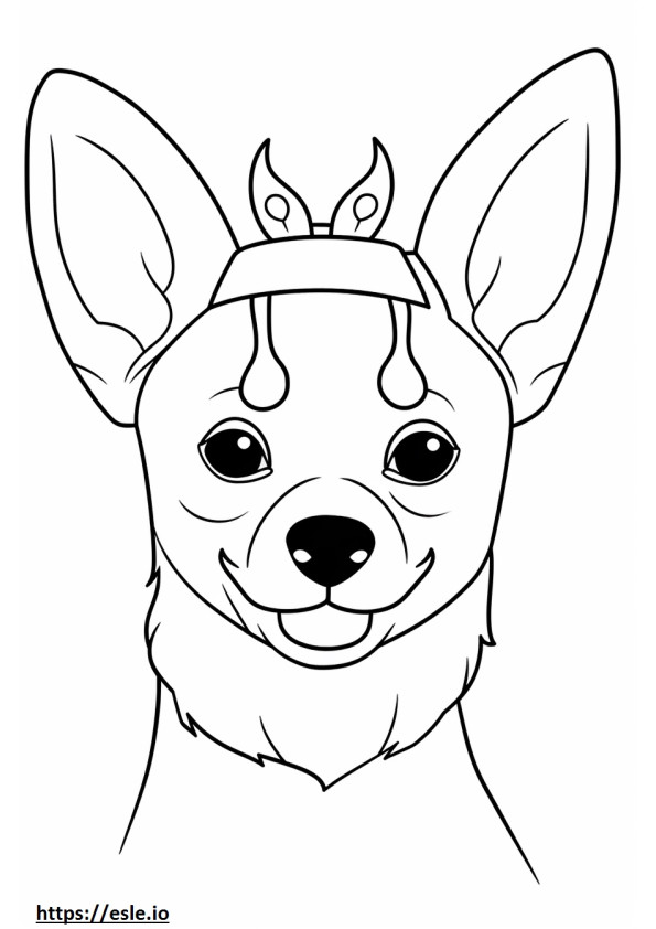 Apple Head Chihuahua Friendly coloring page