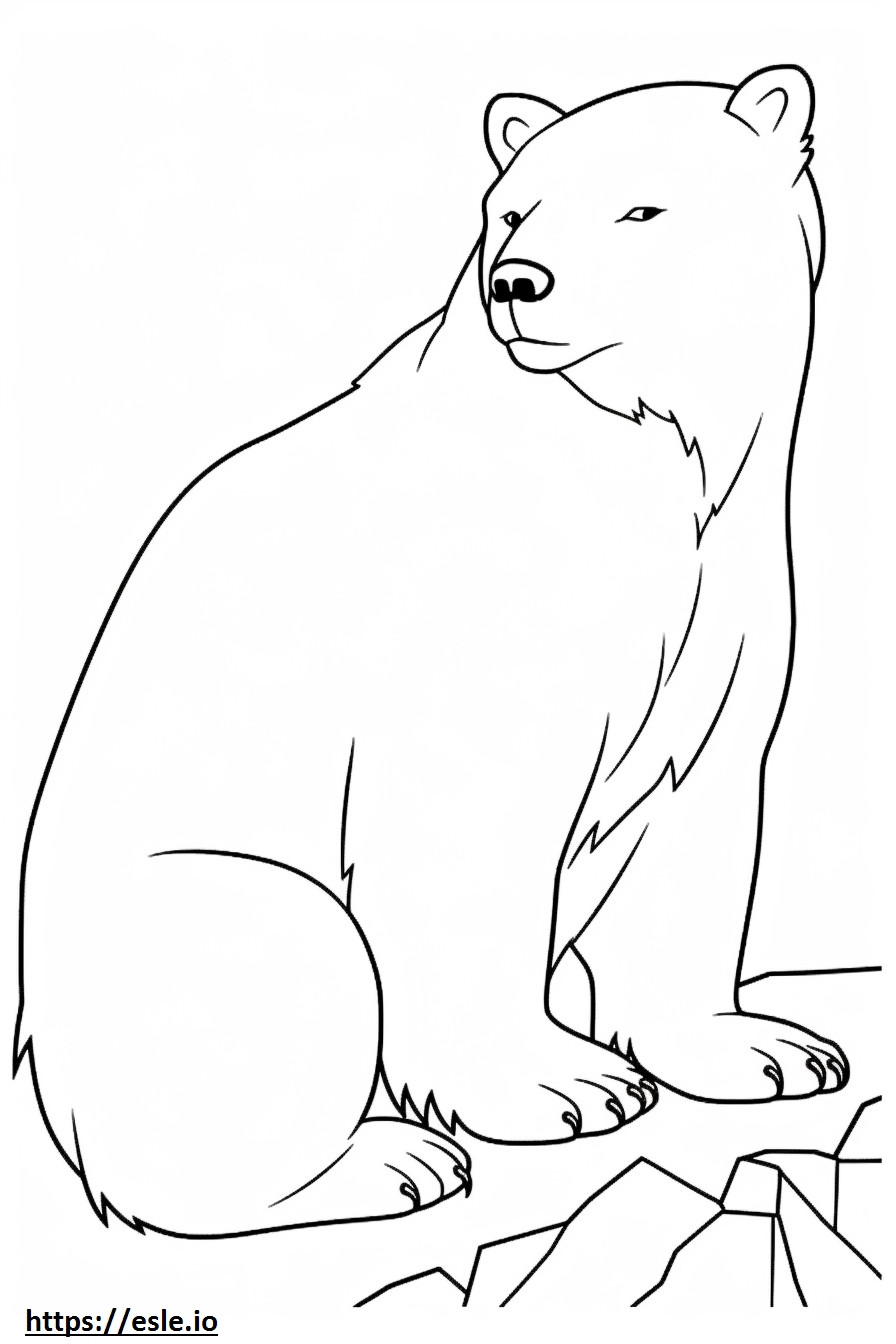Raposa Ártica Jogando para colorir