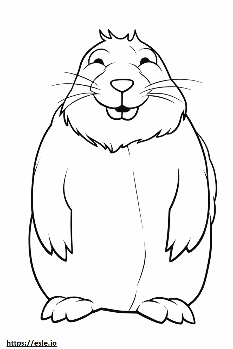 Arctic Hare -hymiö värityskuva
