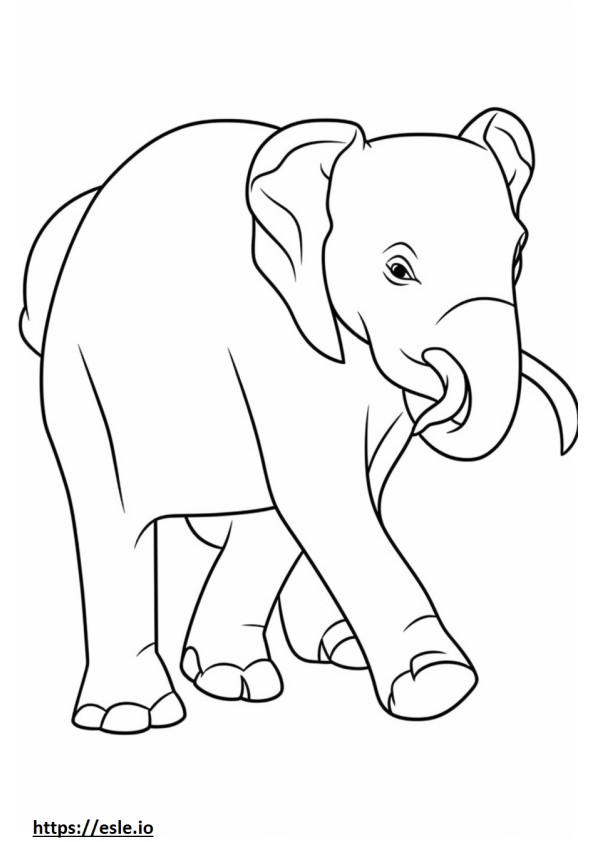 Ázsiai elefánt játék szinező