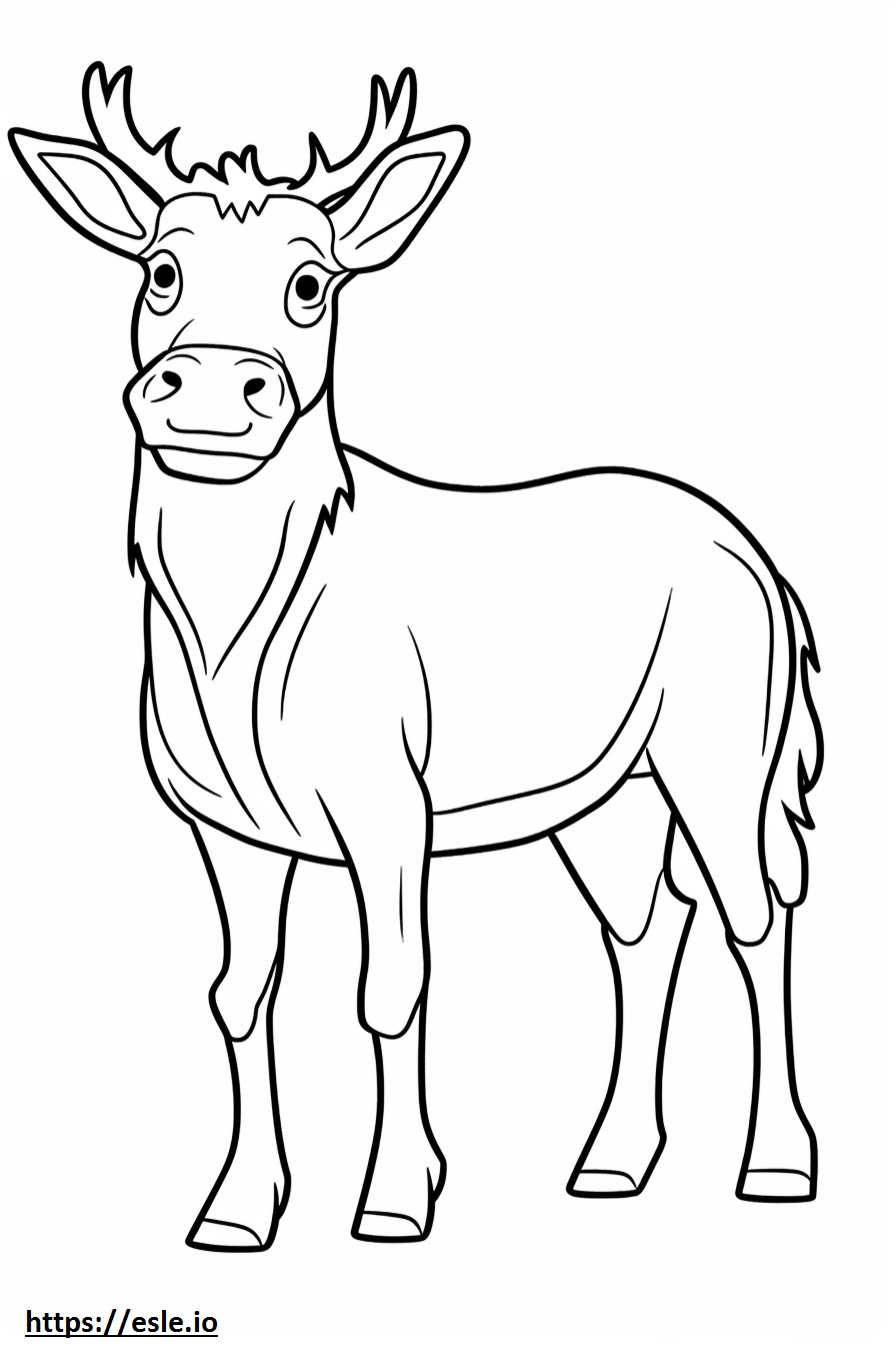 Aurochs Friendly coloring page