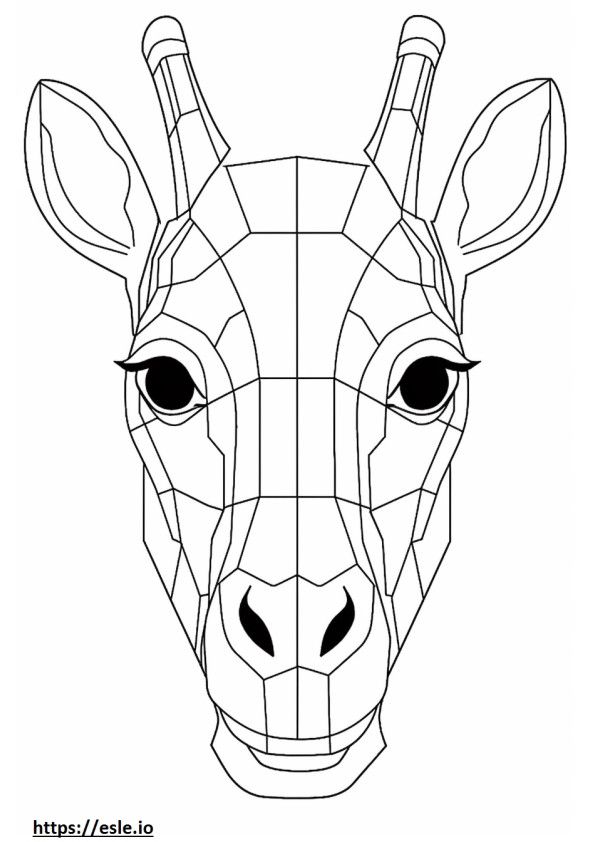 Aussiedor face coloring page