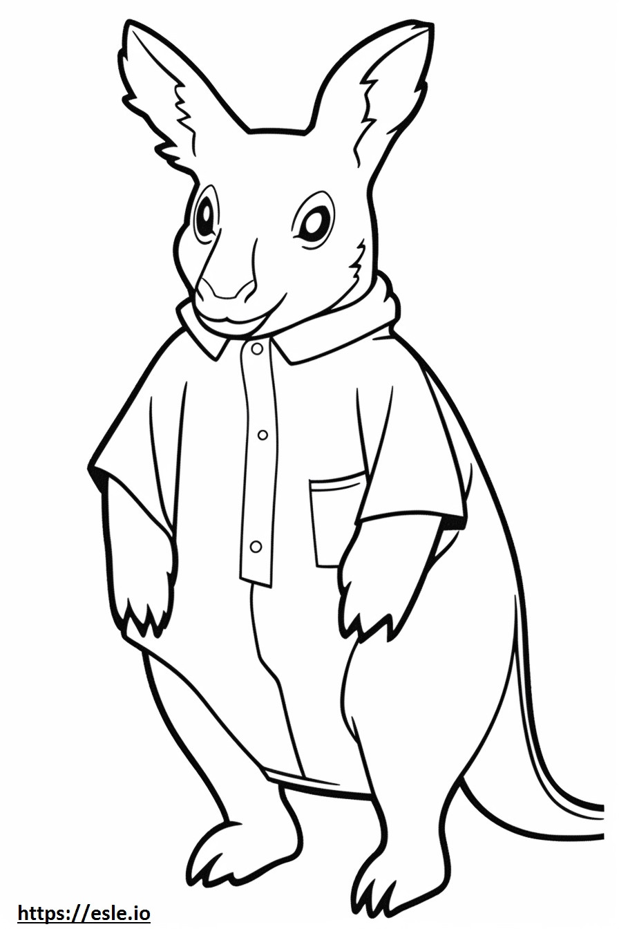 Aussiedor cute coloring page