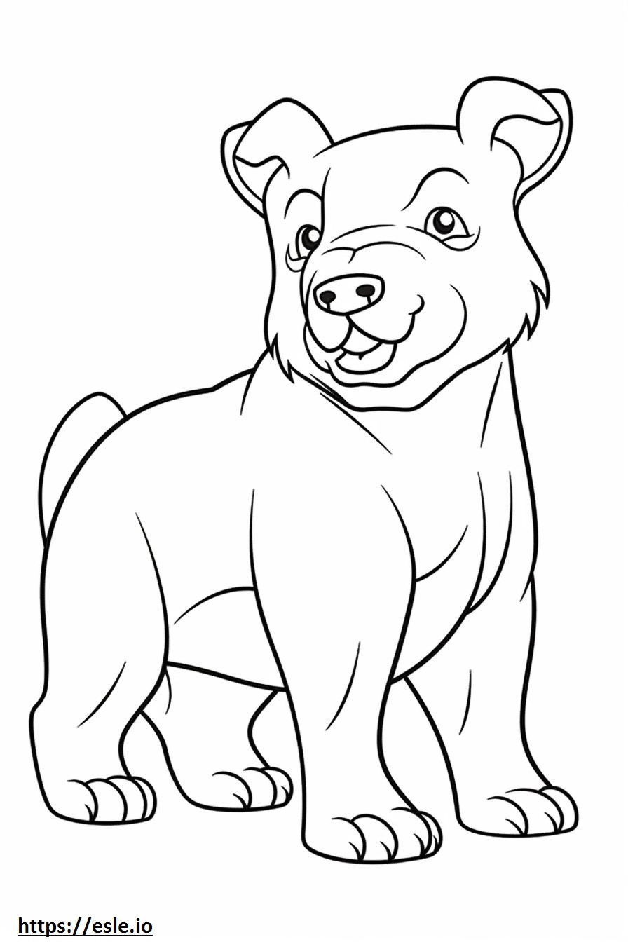 Australisches Bulldoggenbaby ausmalbild