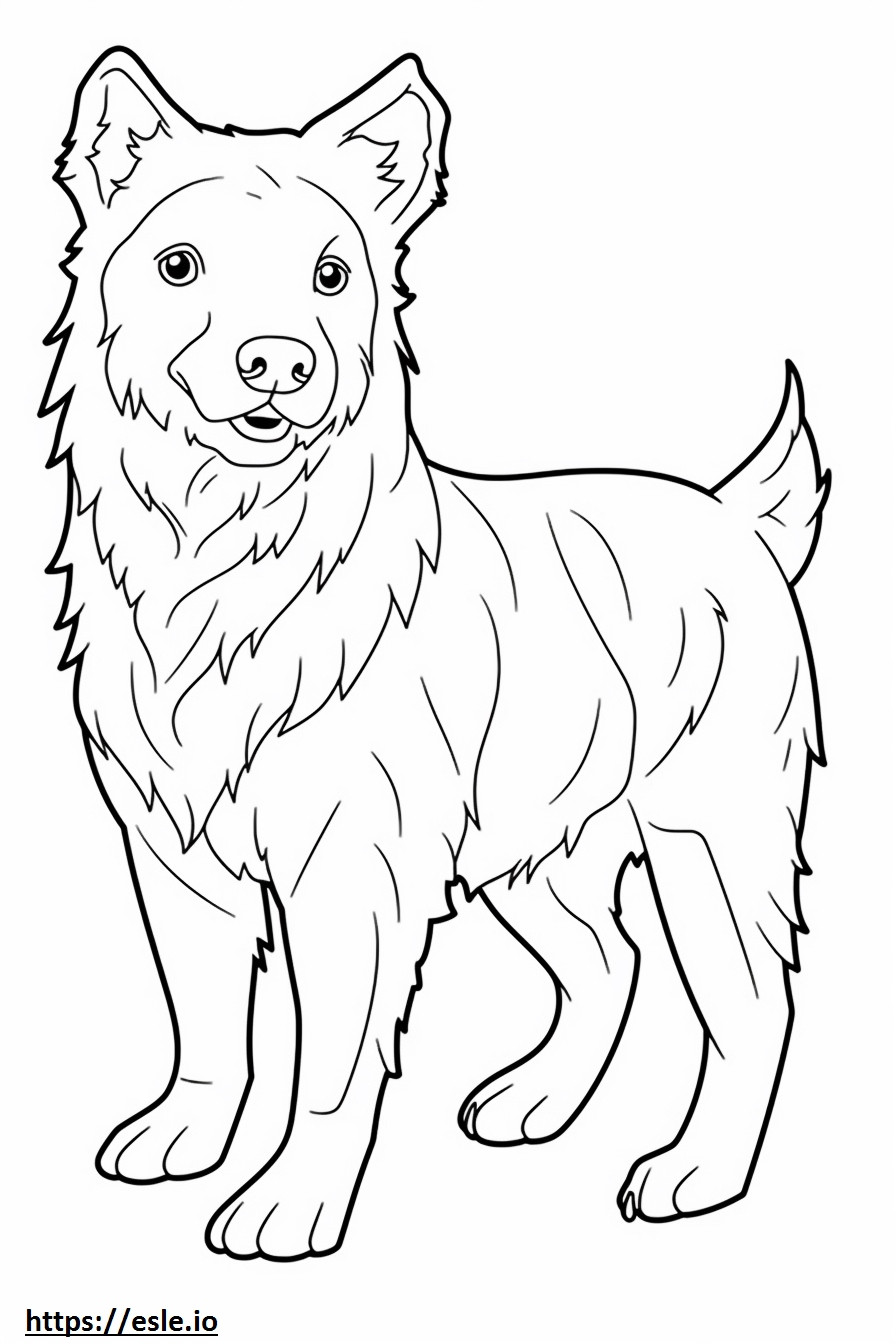 Australian Terrier baby coloring page