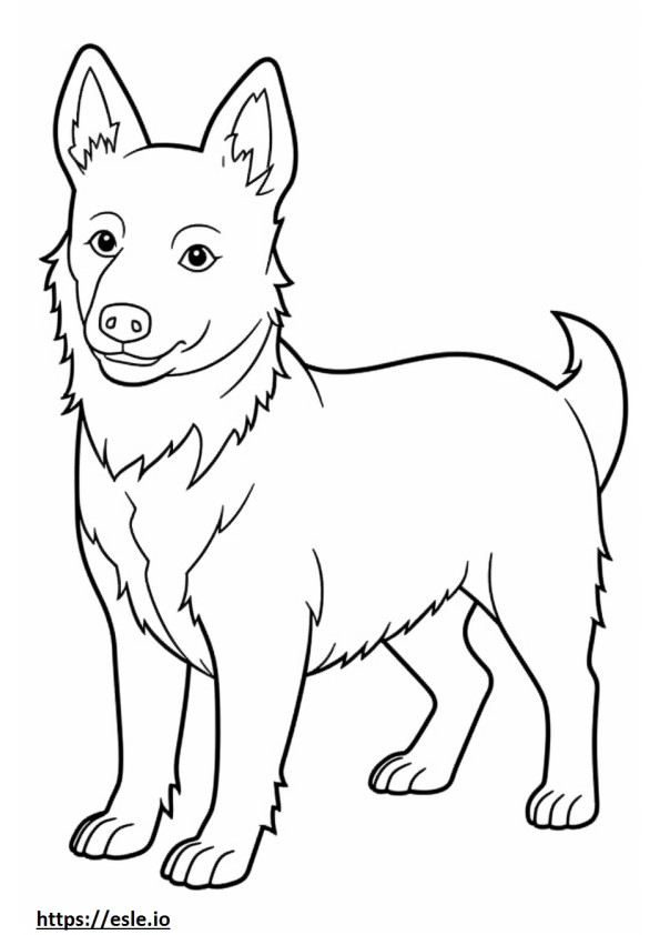 Coloriage Bébé Terrier australien à imprimer