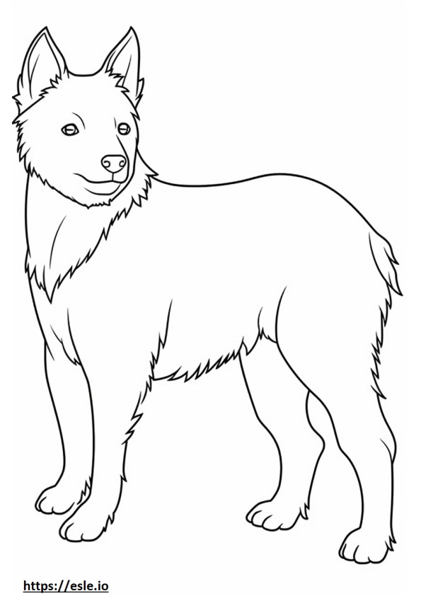 Australian Terrier baby coloring page