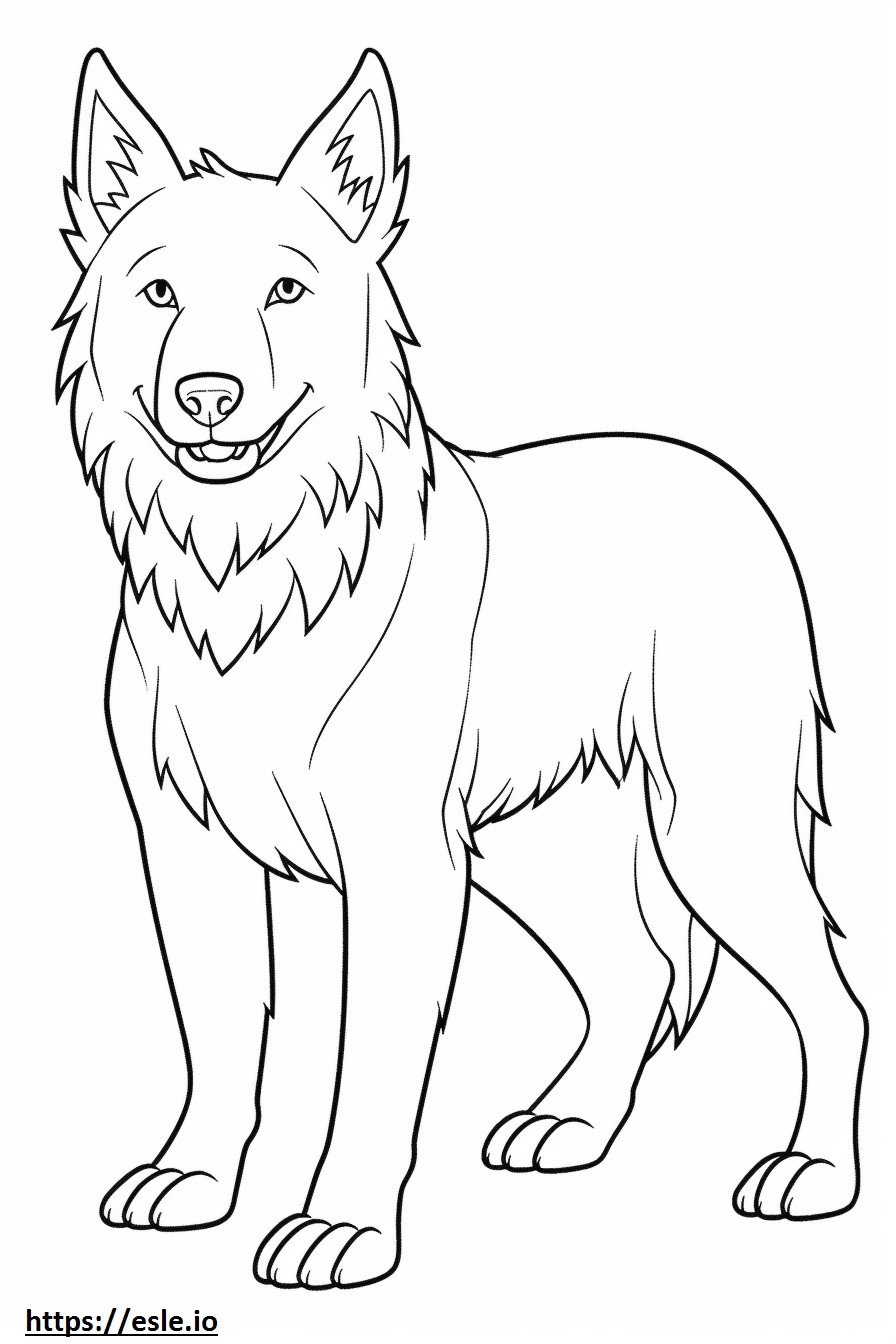 Desenho de Terrier Australiano para colorir