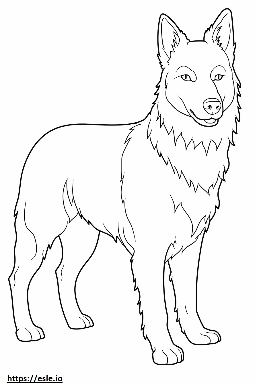 Australian Terrier Friendly coloring page