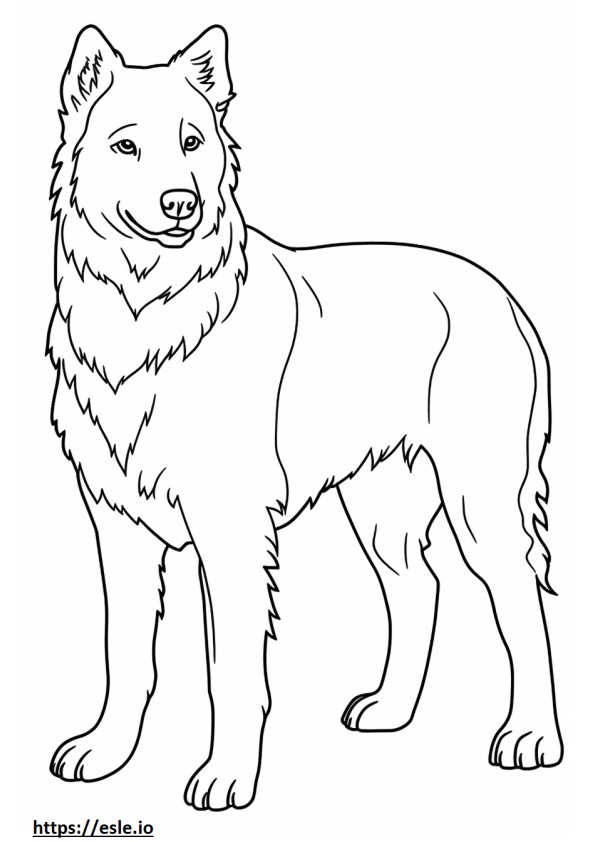 Australian Terrier Friendly coloring page