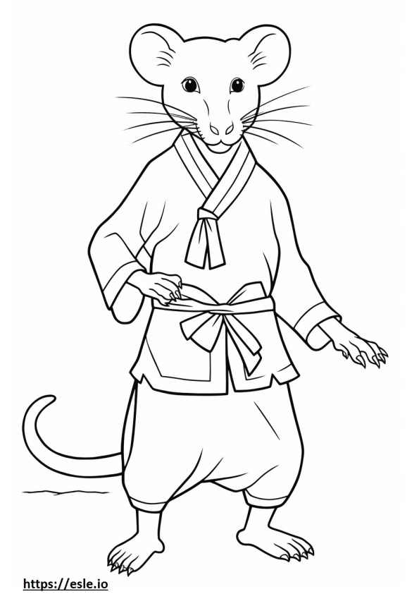 Balinese full body coloring page