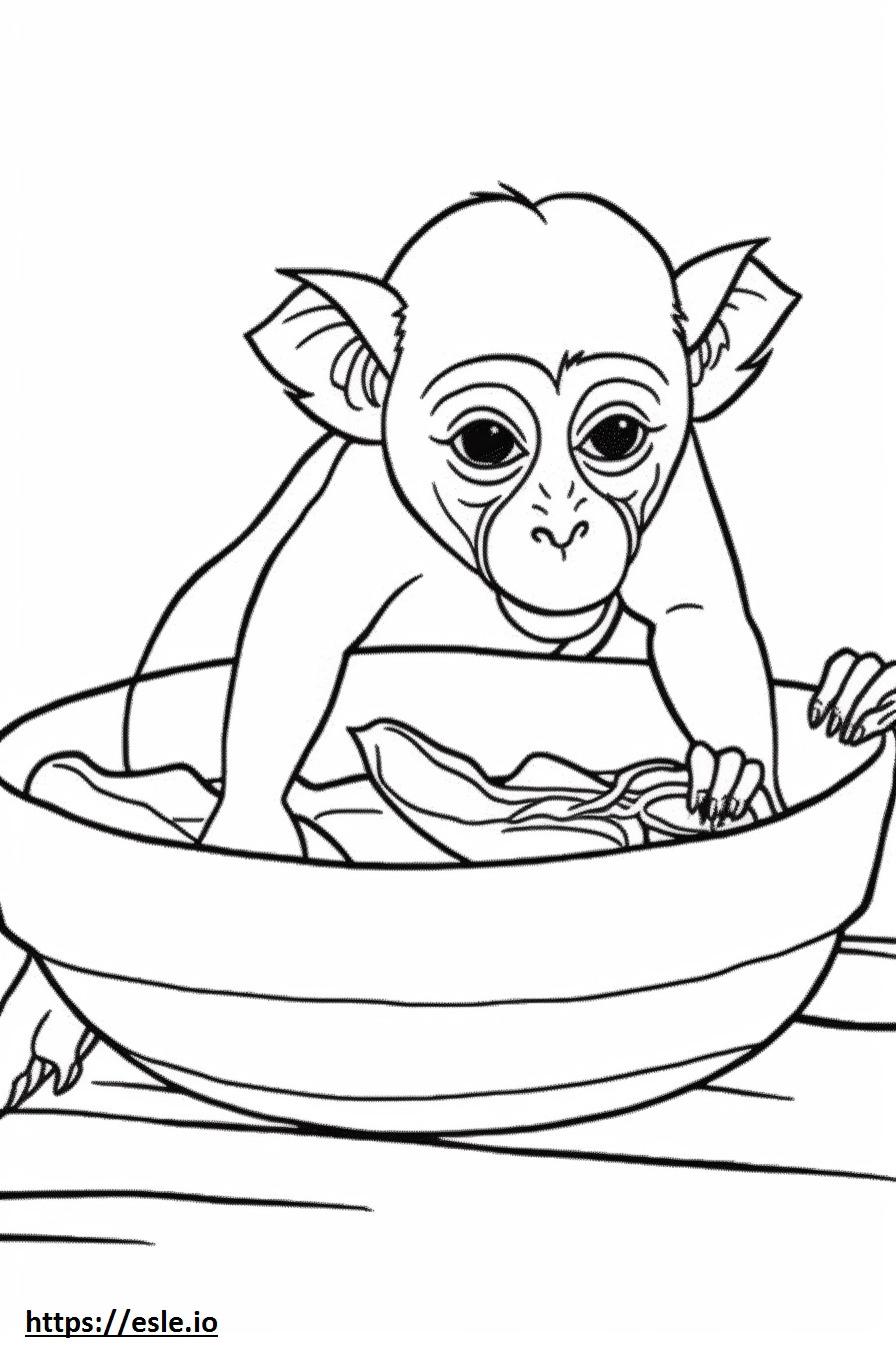 Balinese baby coloring page