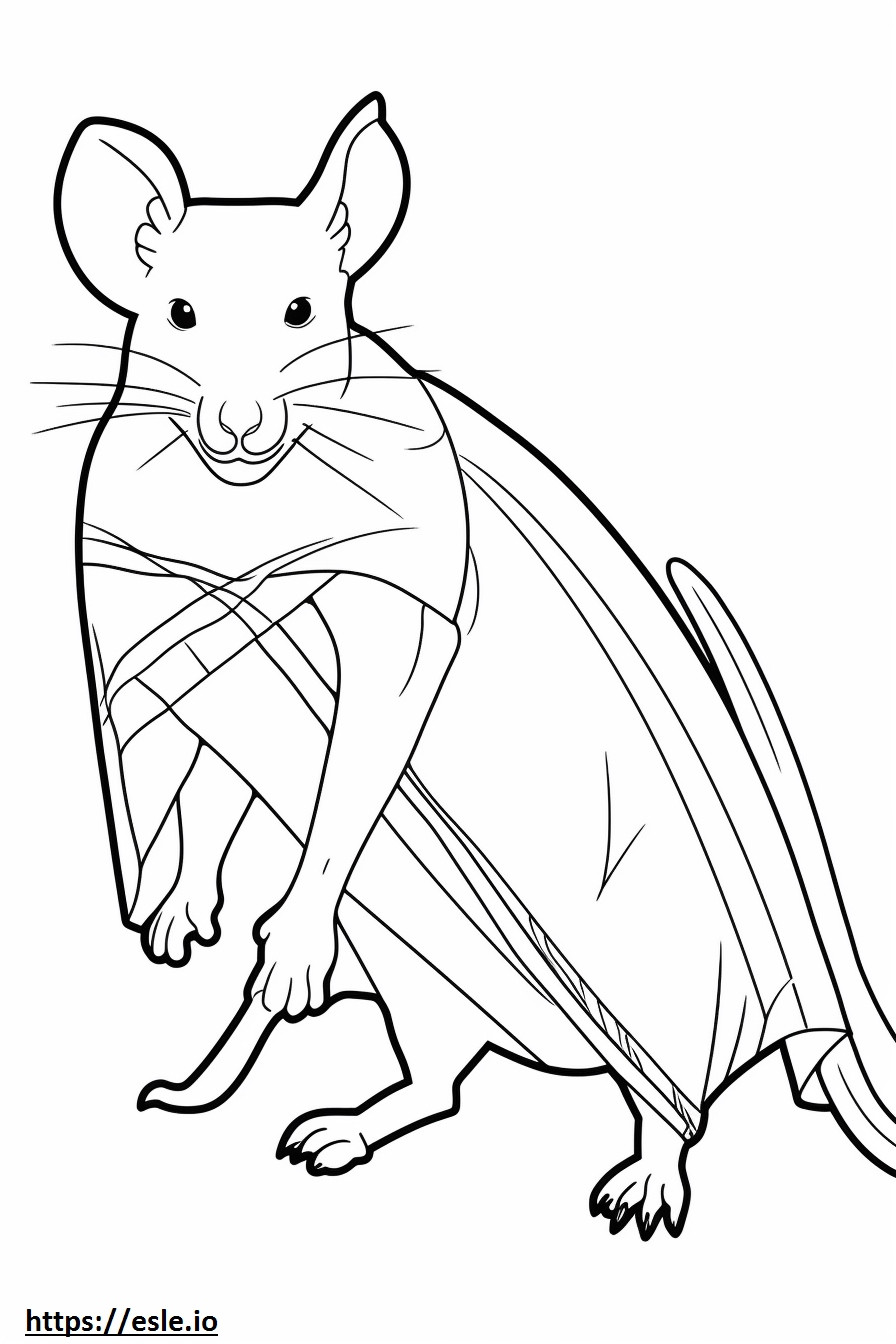 Balinese cute coloring page