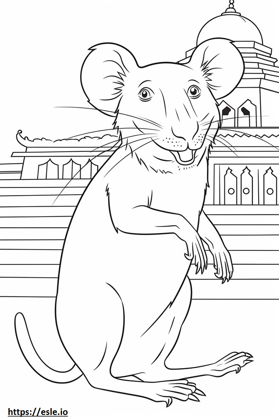 Balinese happy coloring page