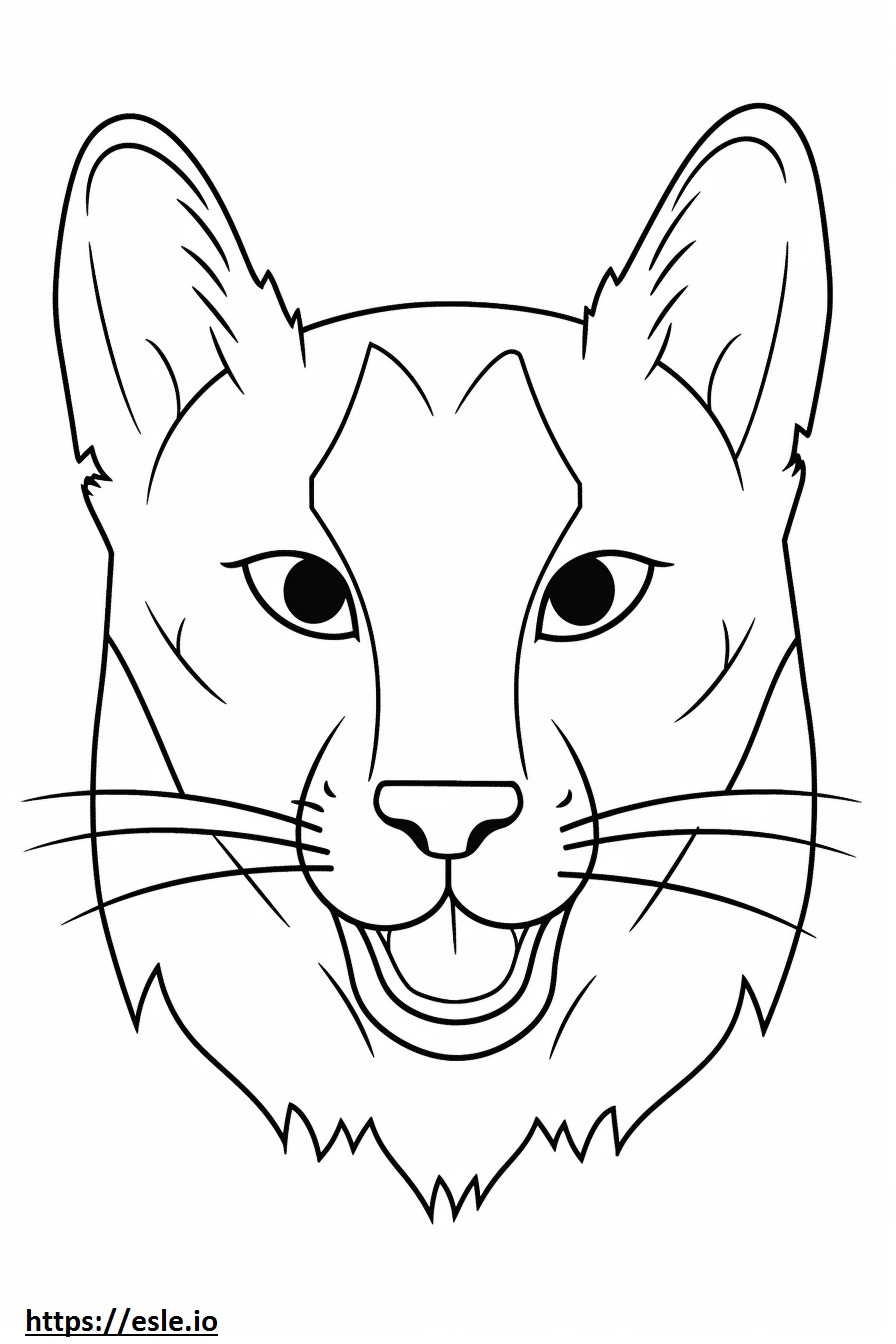Balkan Lynx -hymiö värityskuva