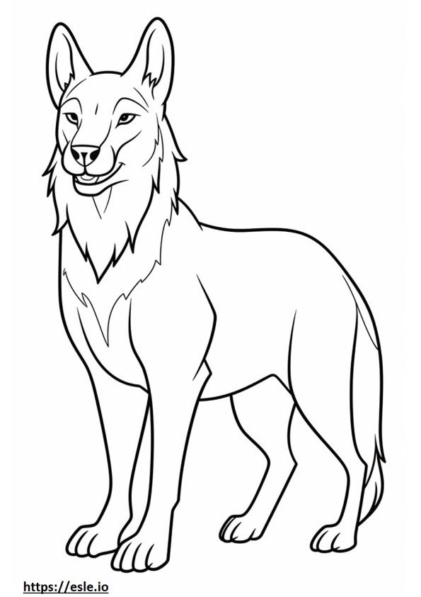 Balkan Lynx happy coloring page