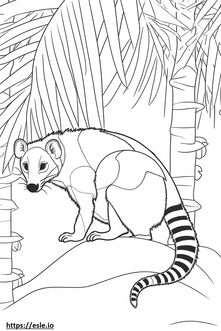 Banded Palm Civet care joacă de colorat