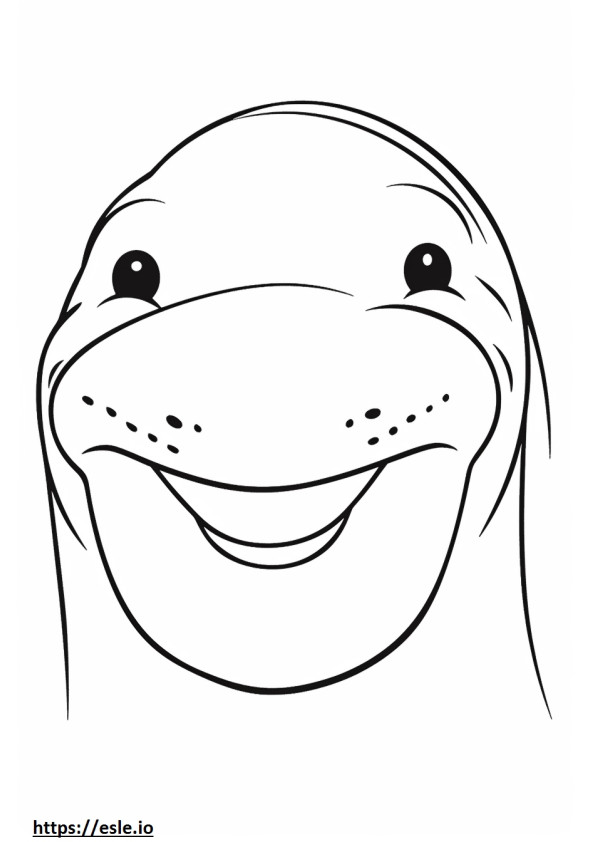 Emoji de sonrisa de bassetoodle para colorear e imprimir