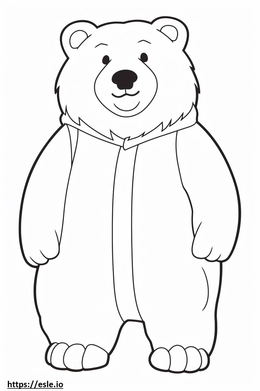 Bea-Tzu full body coloring page