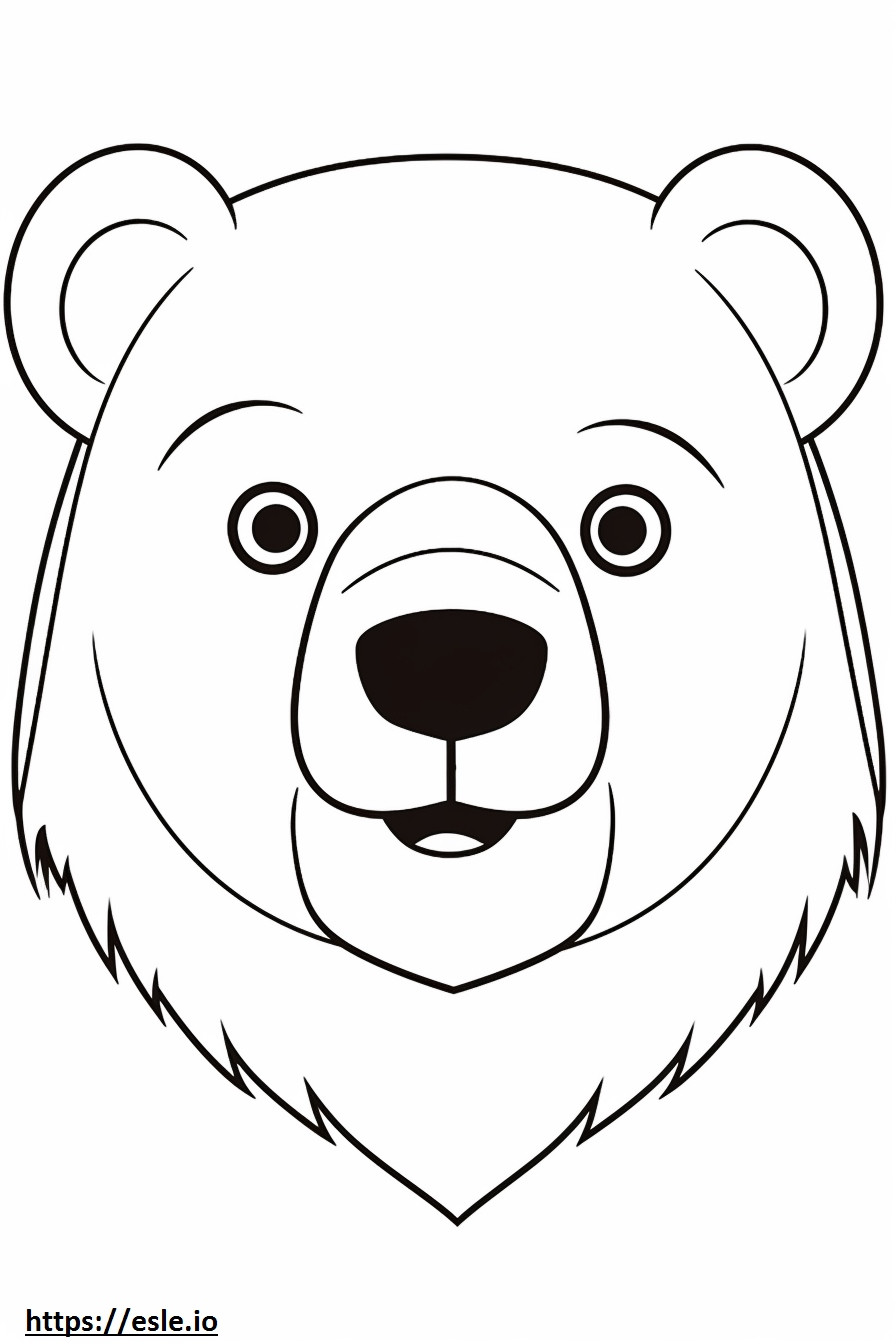 Bea-Tzu face coloring page