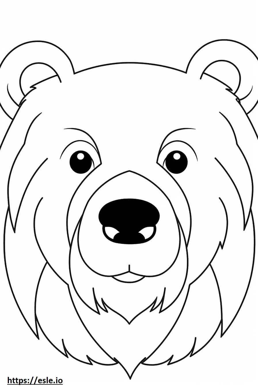Bea-Tzu face coloring page