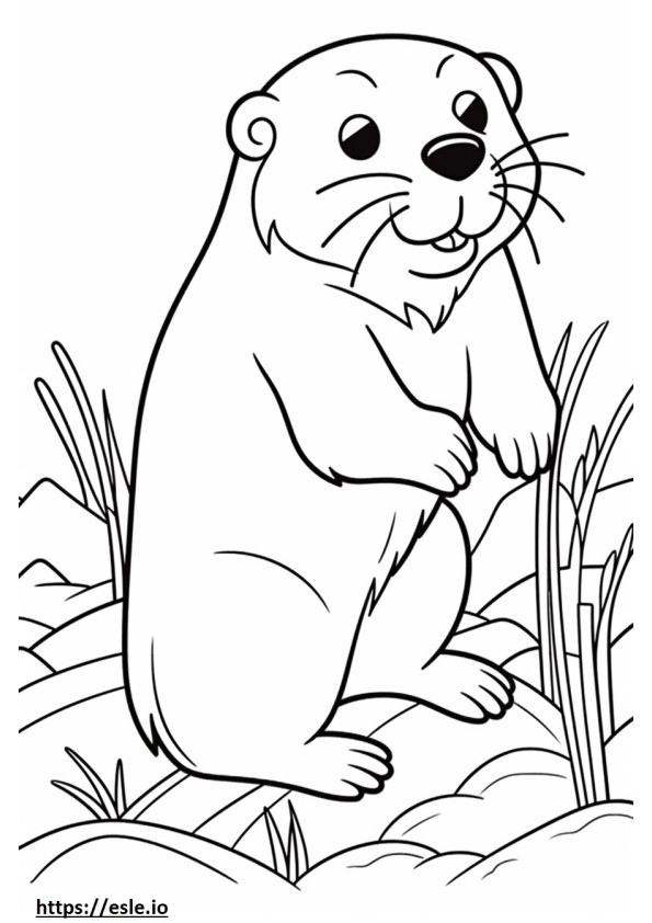 Bea-Tzu Playing coloring page