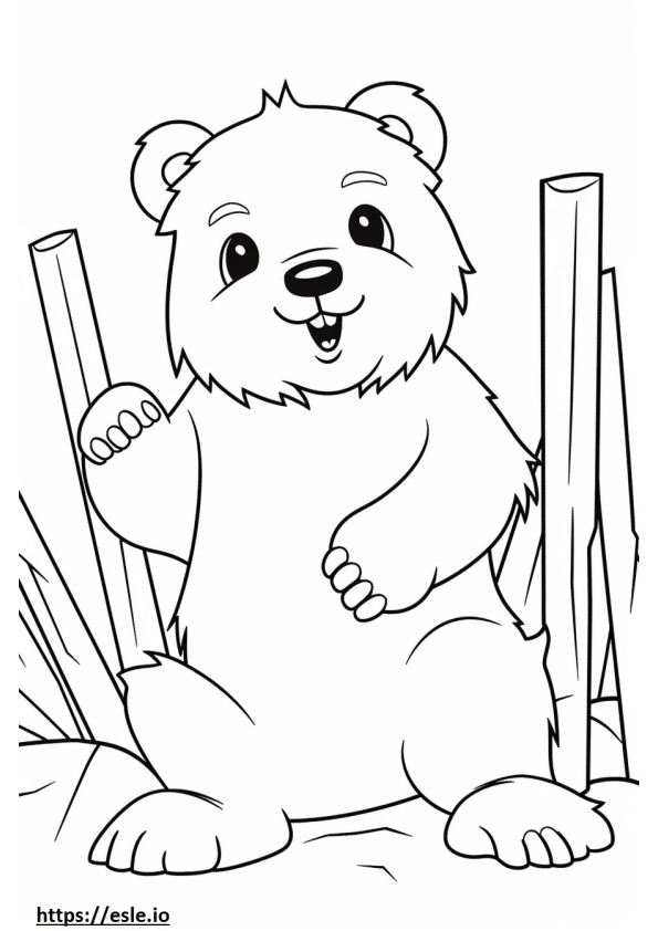 Bea-Tzu Playing coloring page