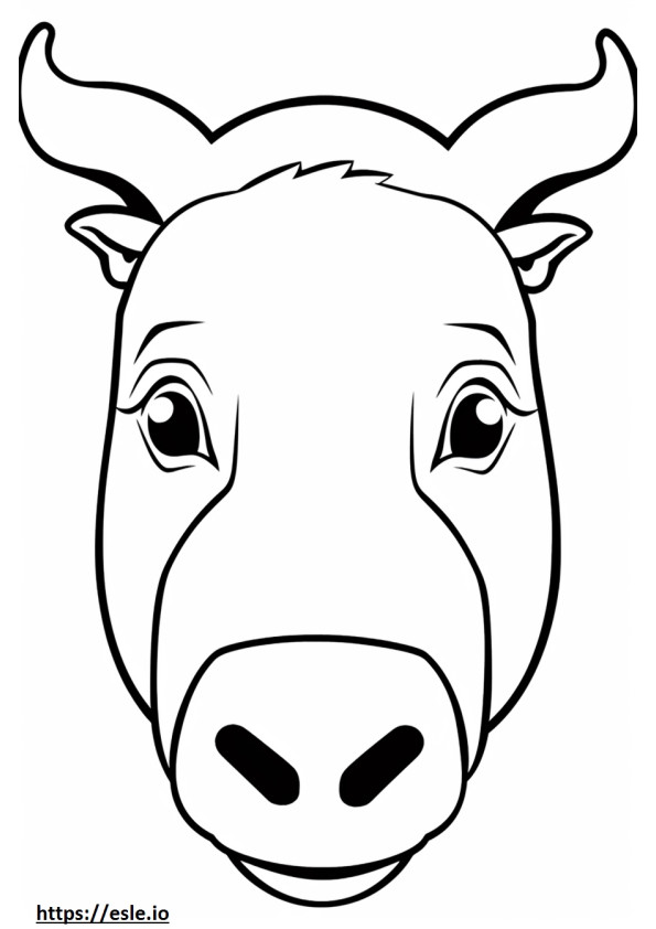 Beabull face coloring page