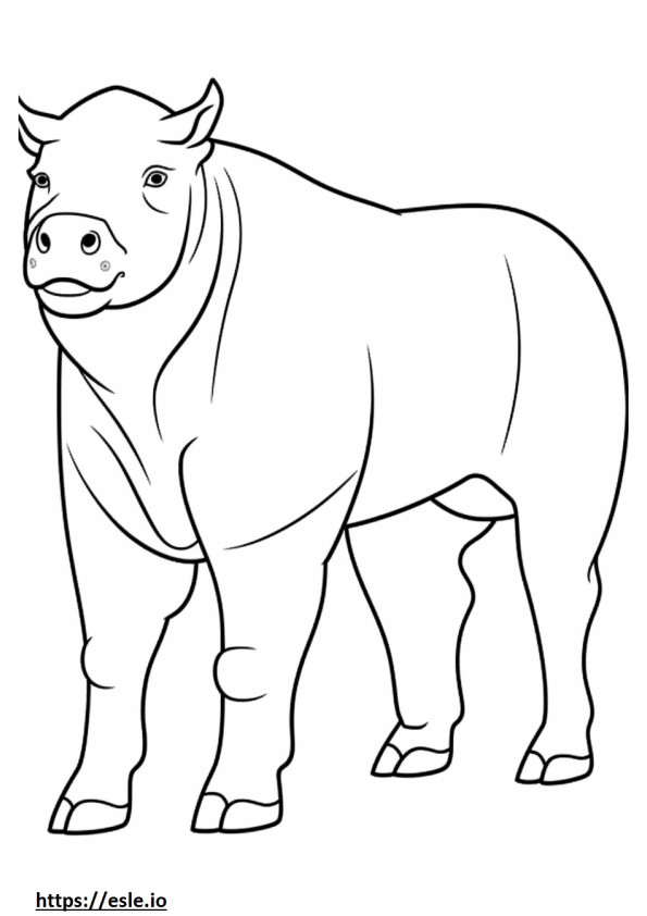 Beabull full body coloring page