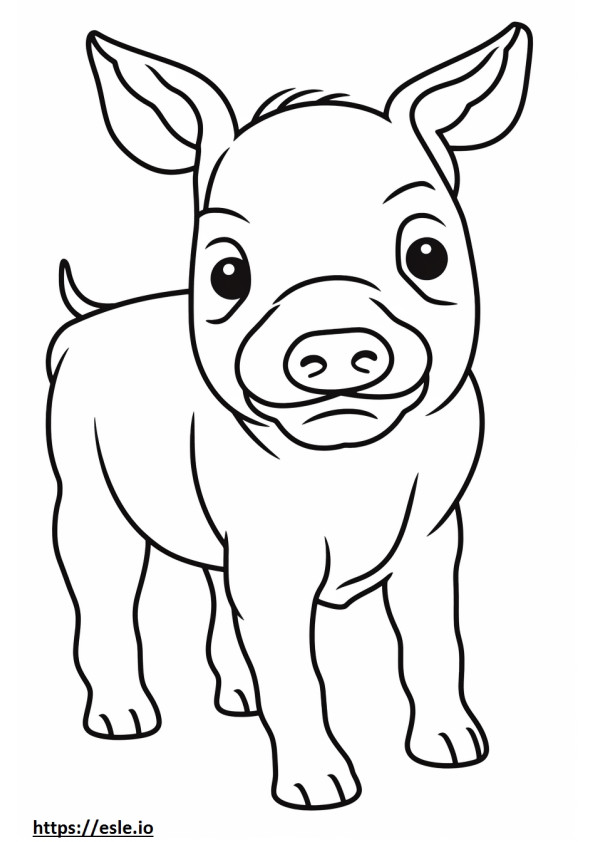 Beabull baby coloring page