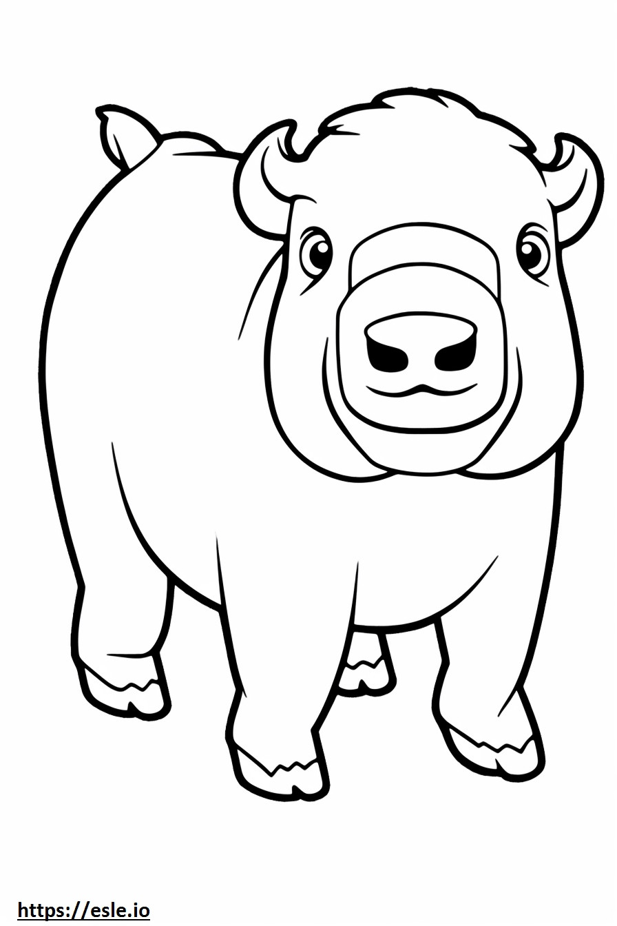Beabull cute coloring page