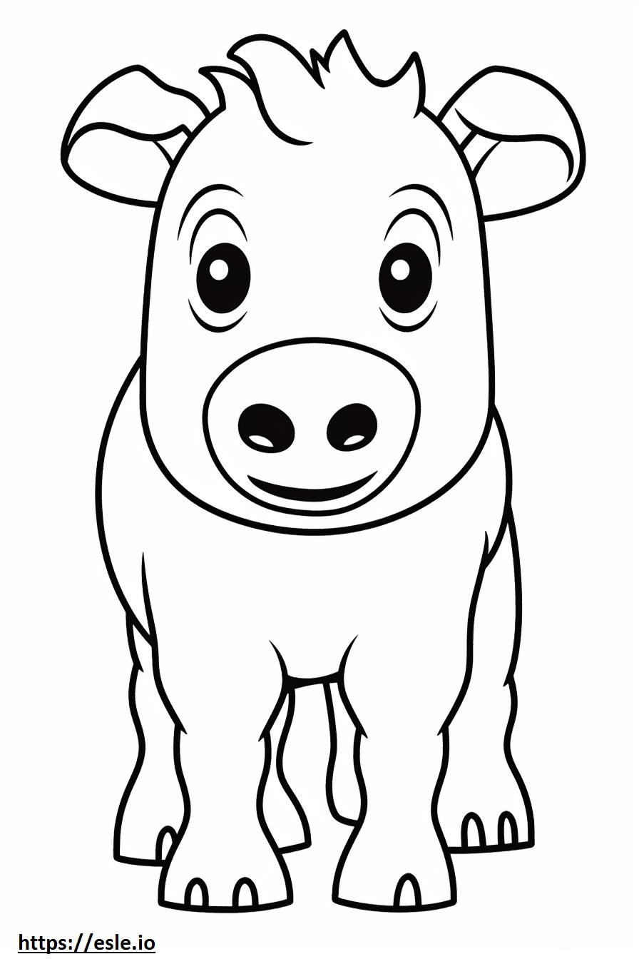 Beabull cute coloring page