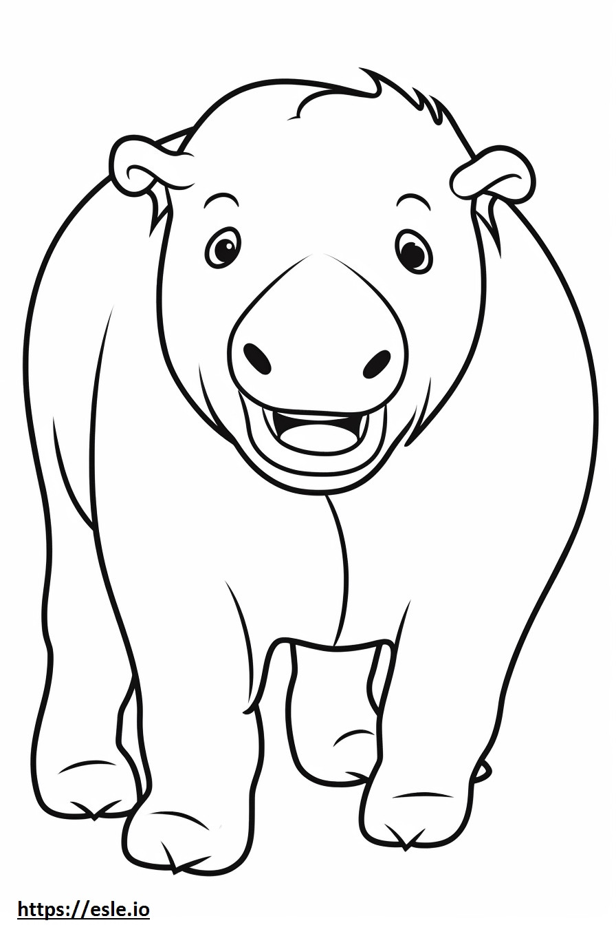 Beabull happy coloring page