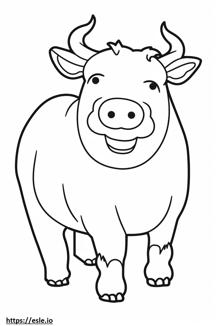 Beabull happy coloring page