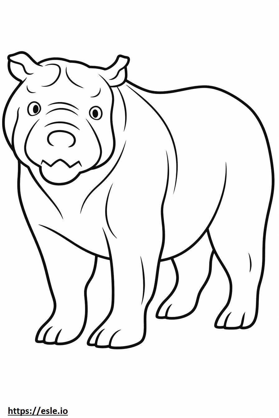 Beabull Friendly coloring page