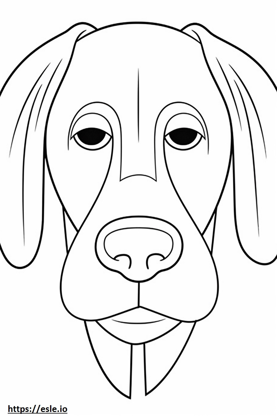 Fața de Beagle Shepherd de colorat