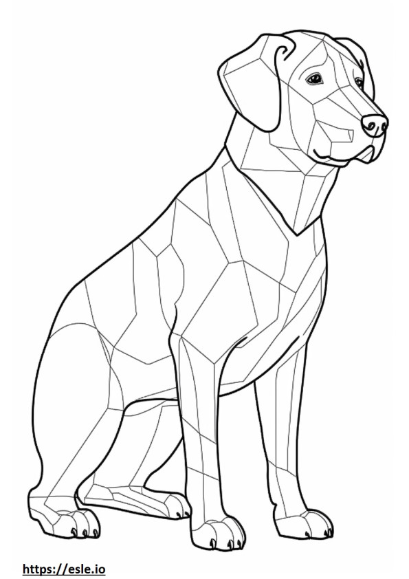 Beagle Friendly coloring page