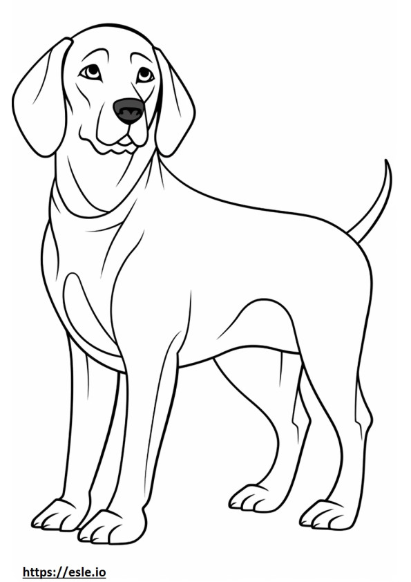 Beaglier Playing coloring page