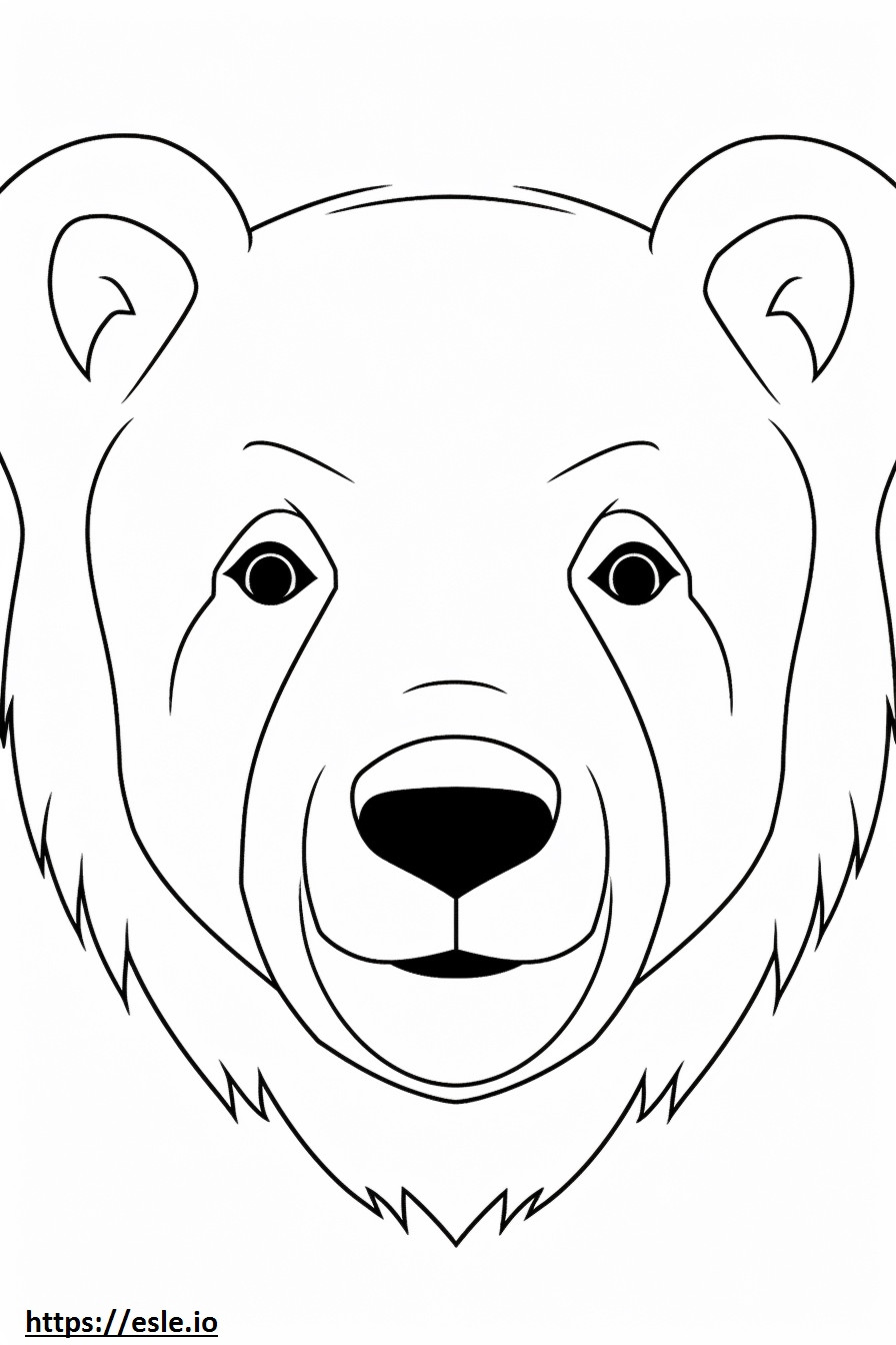 Beago face coloring page