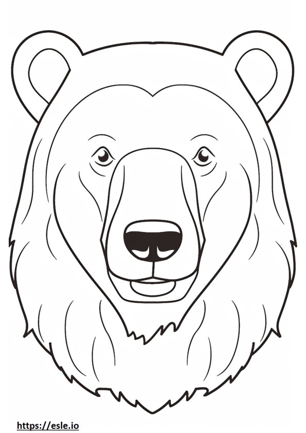 Beago face coloring page