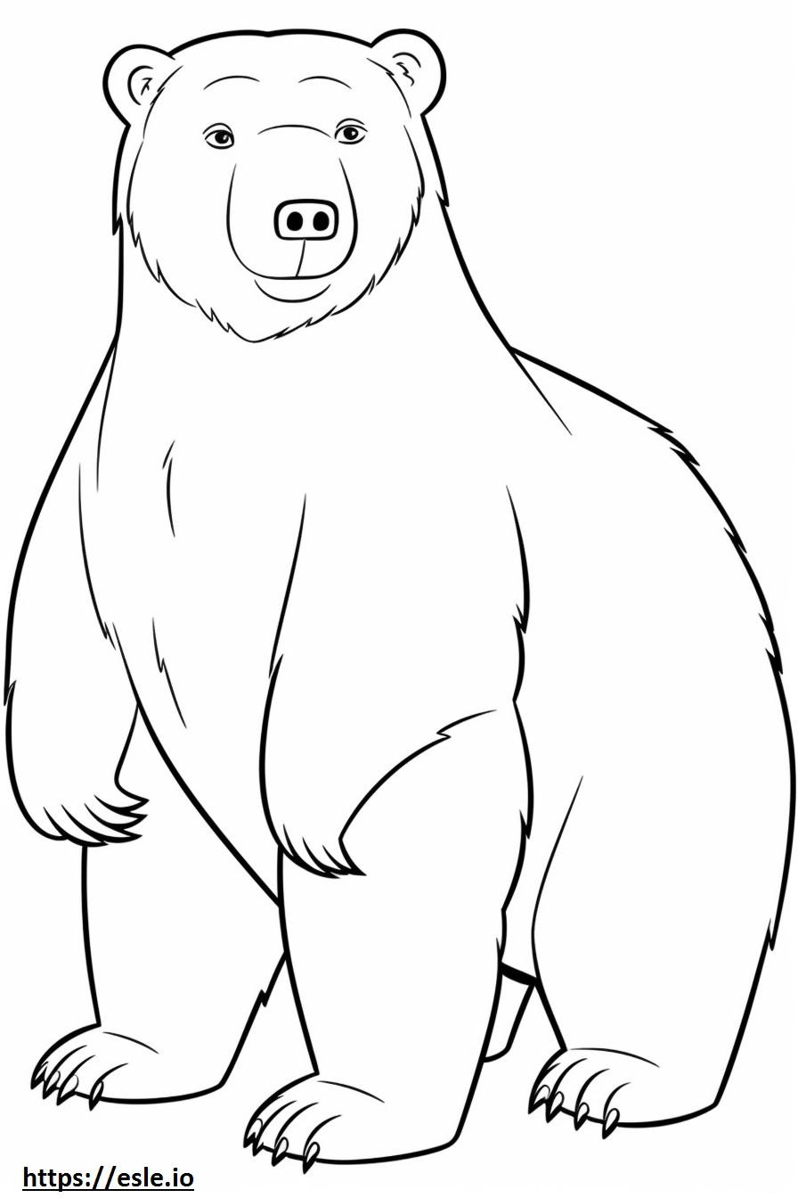 Beago full body coloring page