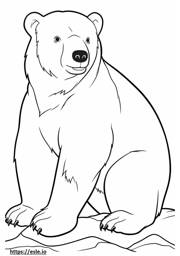 Niedźwiedź kreskówka kolorowanka