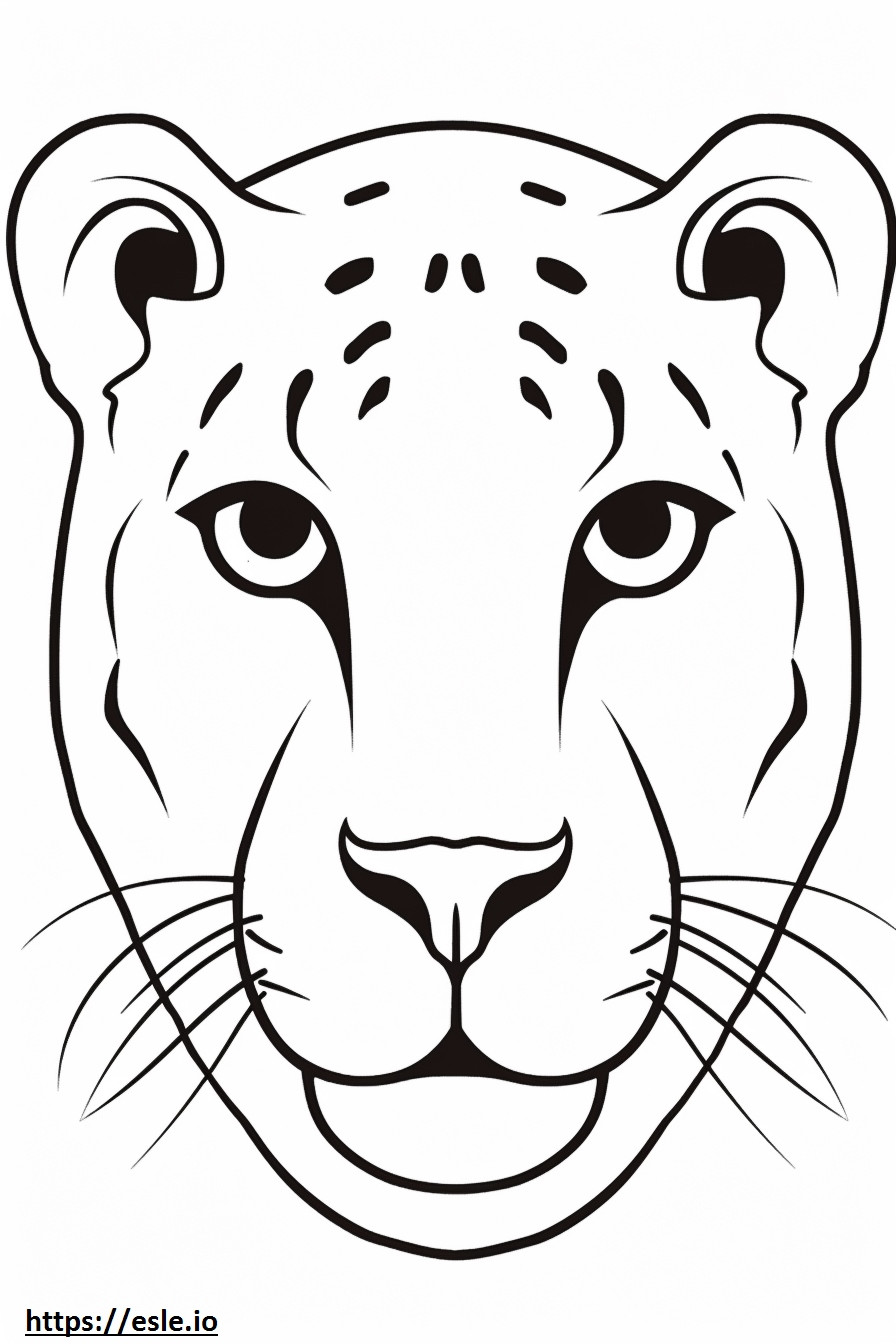 Beaski face coloring page