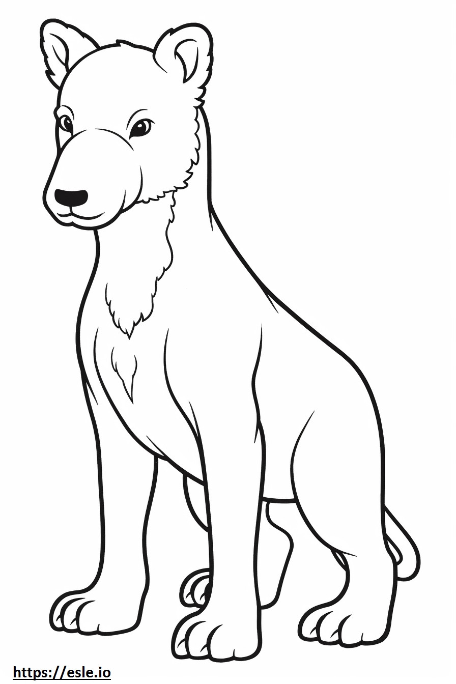 Bebé Bedlington Terrier para colorear e imprimir