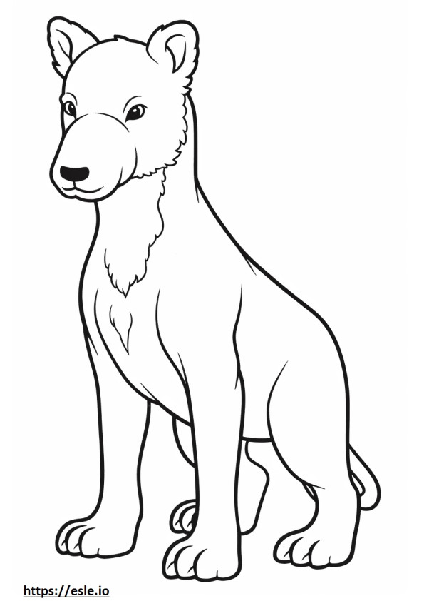 Cucciolo di Bedlington Terrier da colorare