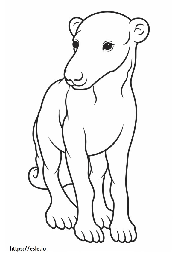 Bedlington Terrier-Baby ausmalbild