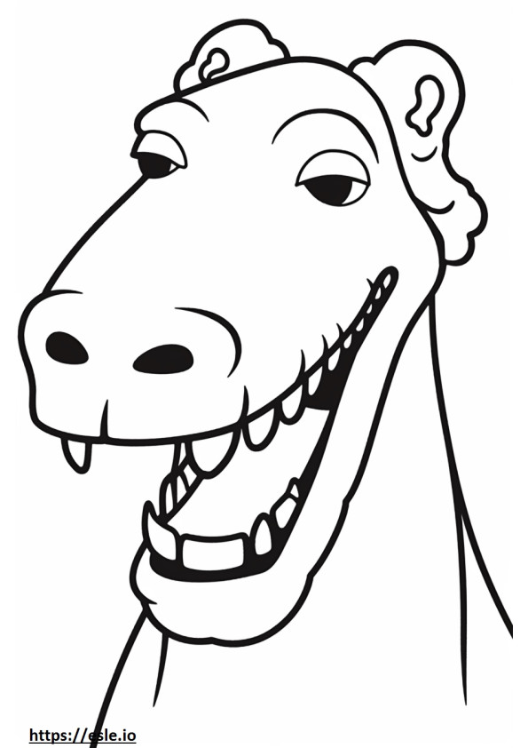 Emoji uśmiechu Bedlington Terriera kolorowanka